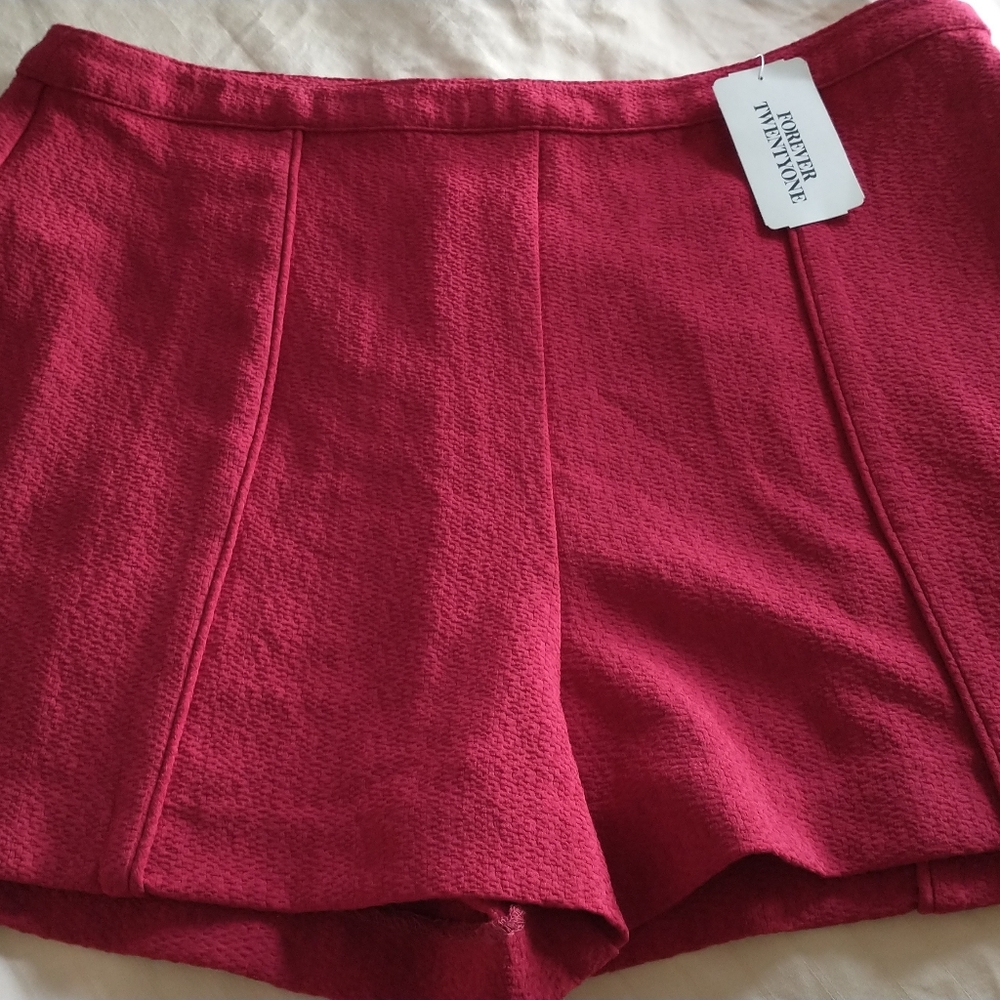 Forever 21 dressy red shorts